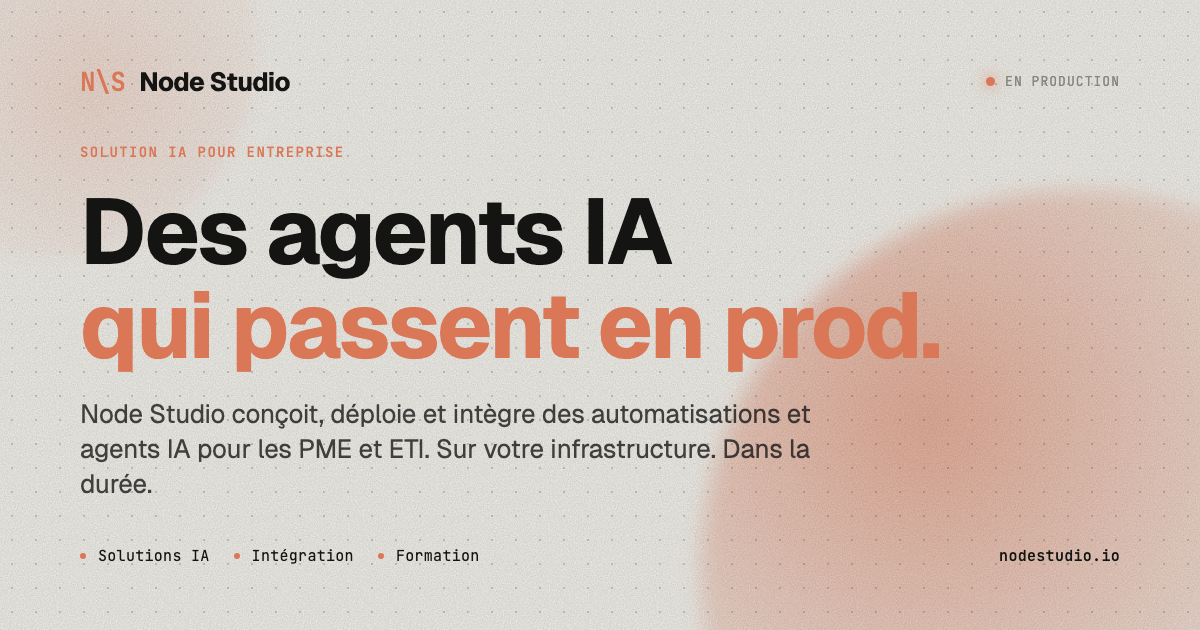 Node Studio · Solution IA pour entreprise